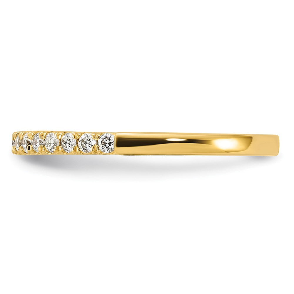 14k Yellow Gold 1/4 Ct. Lab Grown Diamond VS/SI+ G+ Complete Wedding Band