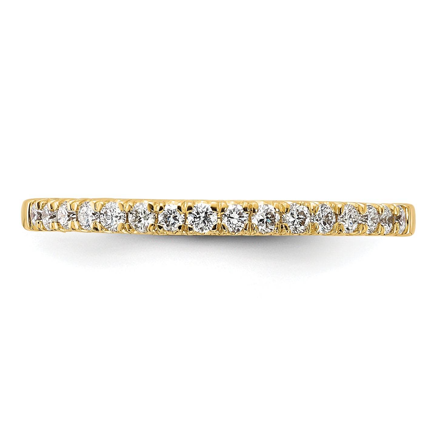 14k Yellow Gold 1/4 Ct. Lab Grown Diamond VS/SI+ G+ Wedding Band Ring