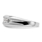 14k White Gold 1/3 Ct. Lab Grown Diamond VS/SI+ G+ Five Stone Complete Men's Ring