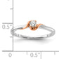 14K Two-Tone First Promise Lab Grown VS/SI+ G+ Diamond Petite Engagement Ring