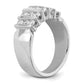 14k White Gold 1 Ct. Lab Grown Diamond VS/SI Complete Band