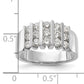 14k White Gold 1 Ct. Lab Grown Diamond VS/SI Band Ring