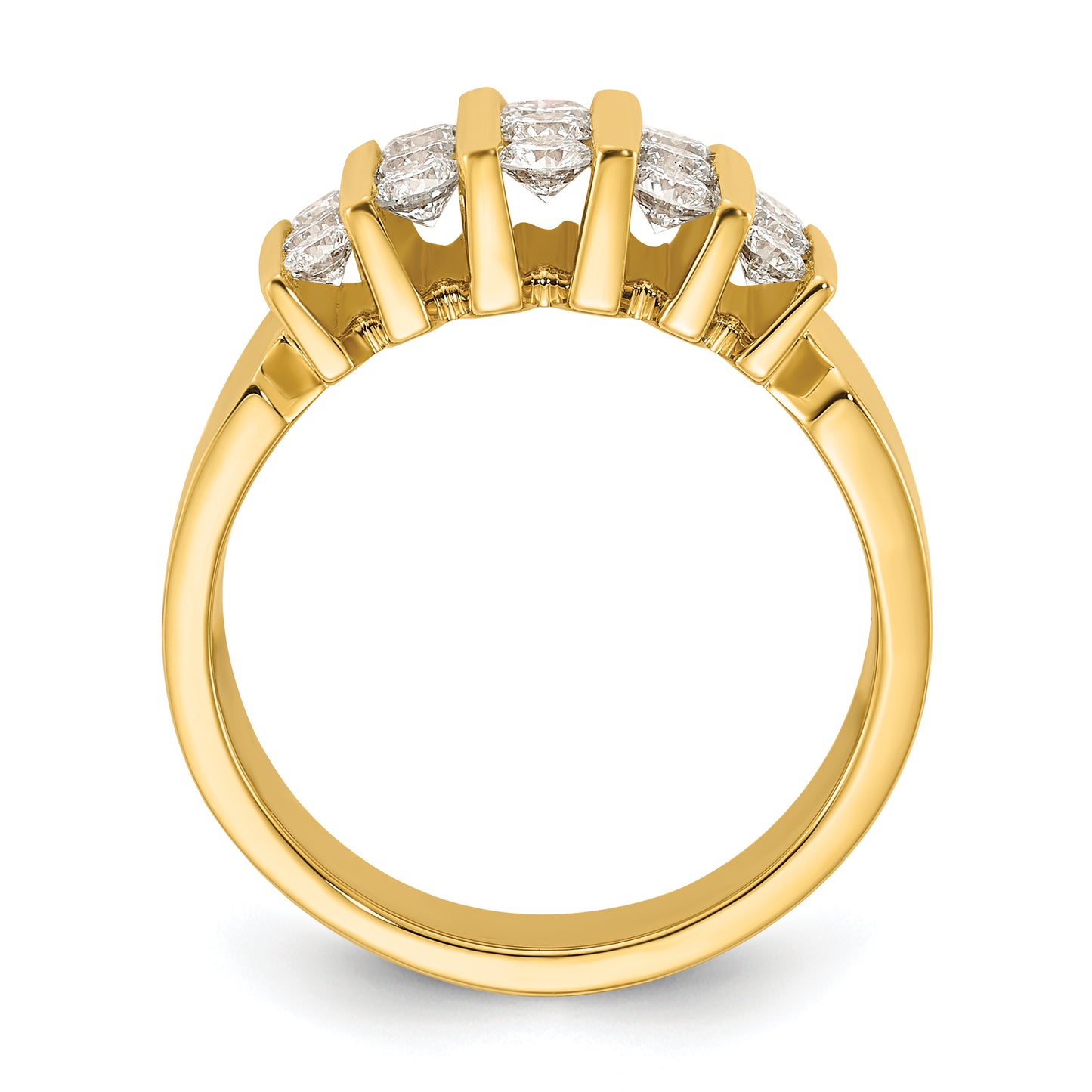 14k Yellow Gold 1 Ct. Lab Grown Diamond VS/SI Band Ring