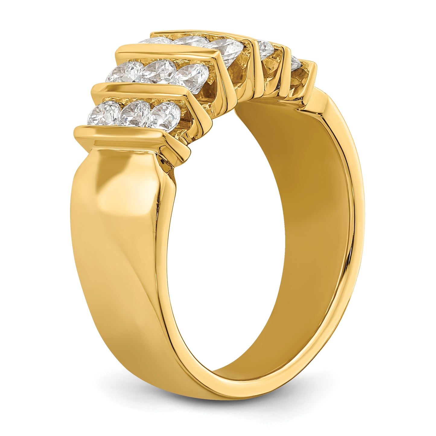 14k Yellow Gold 1 Ct. Lab Grown Diamond VS/SI Band Ring