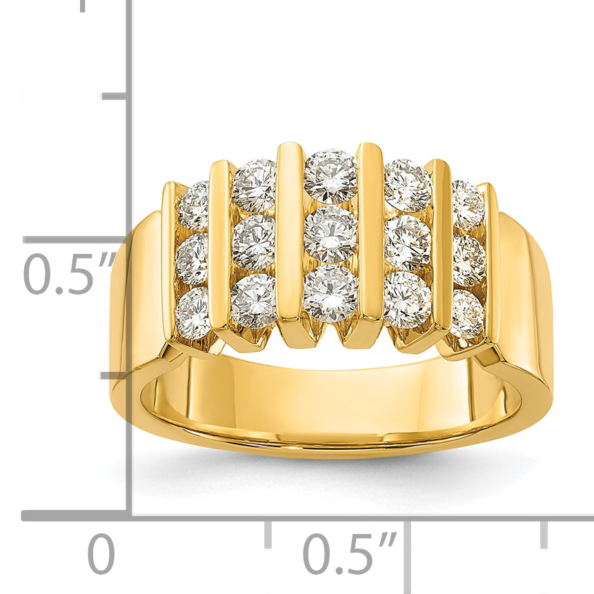 14k Yellow Gold 1 Ct. Lab Grown Diamond VS/SI Band Ring