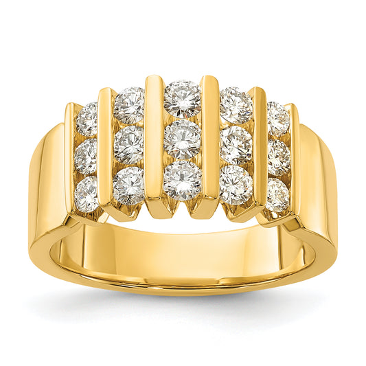 14k Yellow Gold 1 Ct. Lab Grown Diamond VS/SI Band Ring