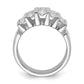 14k White Gold 1 1/2 Ct. Lab Grown Diamond VS/SI Complete Band