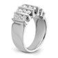 14k White Gold 1 1/2 Ct. Lab Grown Diamond VS/SI Band Ring