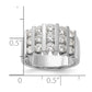 14k White Gold 1 1/2 Ct. Lab Grown Diamond VS/SI Complete Band