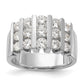 14k White Gold 1 1/2 Ct. Lab Grown Diamond VS/SI Band Ring