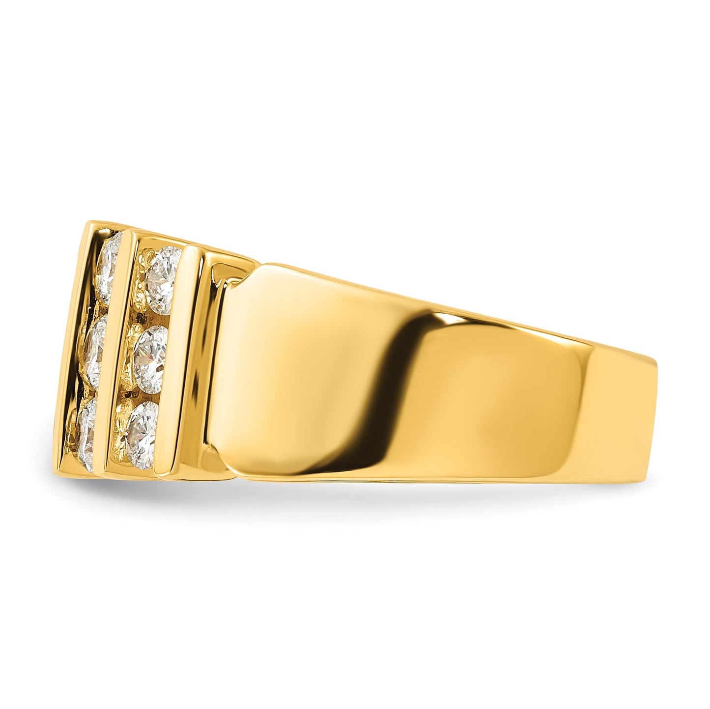 14k Yellow Gold 1 1/2 Ct. Lab Grown Diamond VS/SI Band Ring