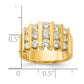 14k Yellow Gold 1 1/2 Ct. Lab Grown Diamond VS/SI Complete Band