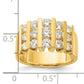 14k Yellow Gold 1 1/2 Ct. Lab Grown Diamond VS/SI Band Ring