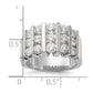 14k White Gold 2 Ct. Lab Grown Diamond VS/SI Complete Band