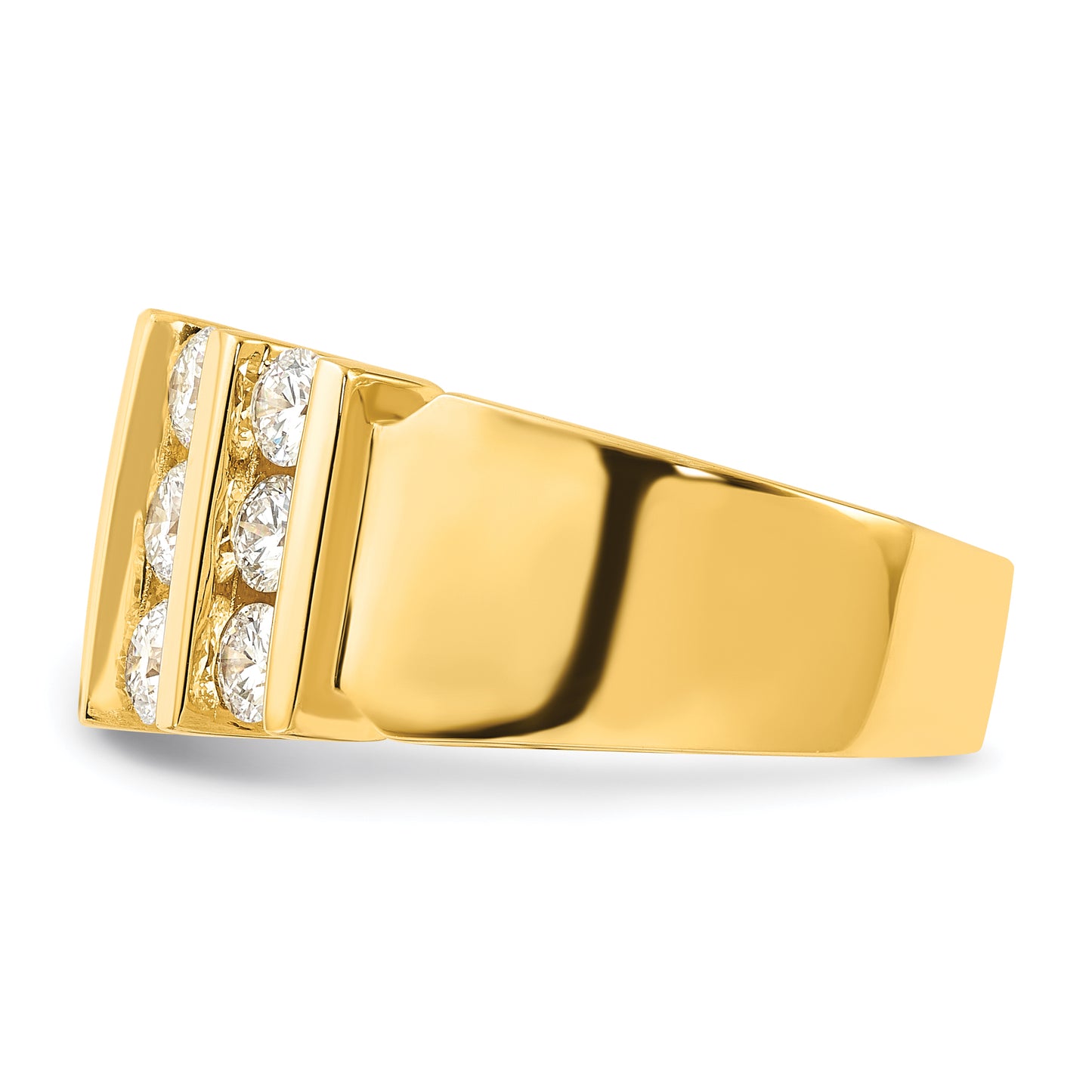 14k Yellow Gold 2 Ct. Lab Grown Diamond VS/SI Band Ring