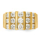 14k Yellow Gold 2 Ct. Lab Grown Diamond VS/SI Band Ring