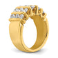 14k Yellow Gold 2 Ct. Lab Grown Diamond VS/SI Band Ring