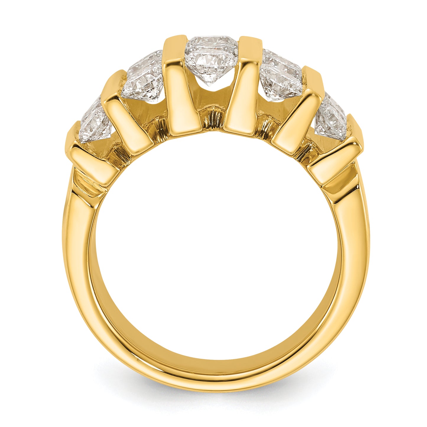 14k Yellow Gold 3 Ct. Lab Grown Diamond VS/SI Band Ring