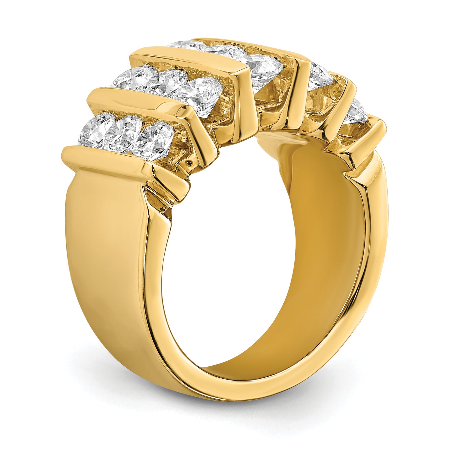 14k Yellow Gold 3 Ct. Lab Grown Diamond VS/SI Band Ring