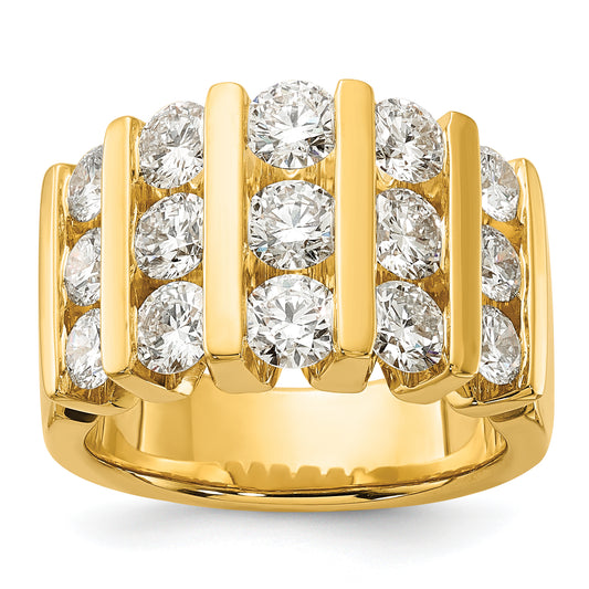 14k Yellow Gold 3 Ct. Lab Grown Diamond VS/SI Band Ring