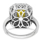 14k Two-Tone 5/8 Ct. Lab Grown Diamond VS/SI+ G+ and Lab Created Yellow Sapphire Fashion Ring