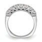 14k White Gold 1 5/8 Ct. Lab Grown Diamond VS/SI+ G+ Double Row Fashion Band Ring