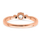 First Promise 14k Rose Gold 1/4 Ct. Lab Grown Diamond VS/SI+ G+ Complete Petite Engagement Ring