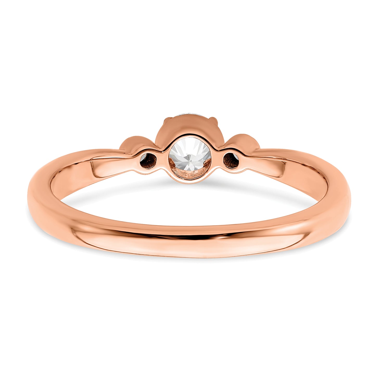 First Promise 14k Rose Gold 1/4 Ct. Lab Grown Diamond VS/SI+ G+ Petite Engagement Ring