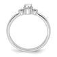 First Promise 14k White Gold 1/4 Ct. Lab Grown Diamond VS/SI+ G+ Petite Engagement Ring