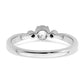 First Promise 14k White Gold 1/4 Ct. Lab Grown Diamond VS/SI+ G+ Petite Engagement Ring