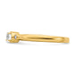 14k Yellow Gold First Promise 1/4 Ct. Lab Grown Diamond VS/SI+ G+ Petite Engagement Ring