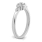 14K White Gold First Promise Lab Grown VS/SI+ G+ Diamond Rope Edge Comp Engagement Ring