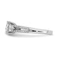 14K White Gold Lab Grown Diamond VS/SI FGH Engagement Ring