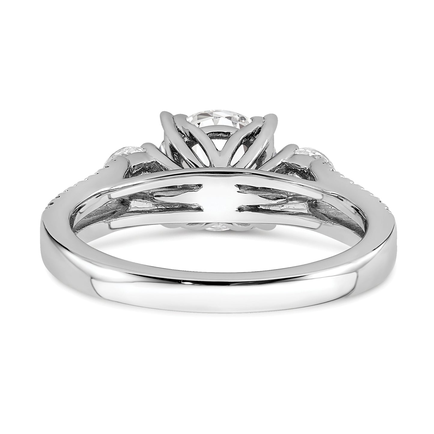 14K White Gold Lab Grown Diamond VS/SI FGH Engagement Ring