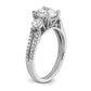 14K White Gold Lab Grown Diamond VS/SI FGH Engagement Ring