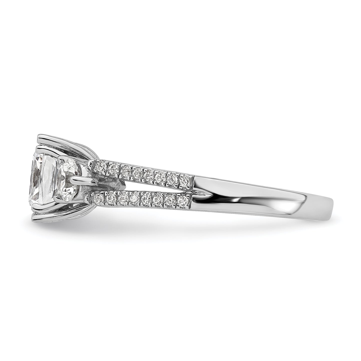 14K White Gold Lab Grown Diamond VS/SI FGH Engagement Ring