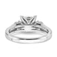 14K White Gold Lab Grown Diamond VS/SI FGH Engagement Ring