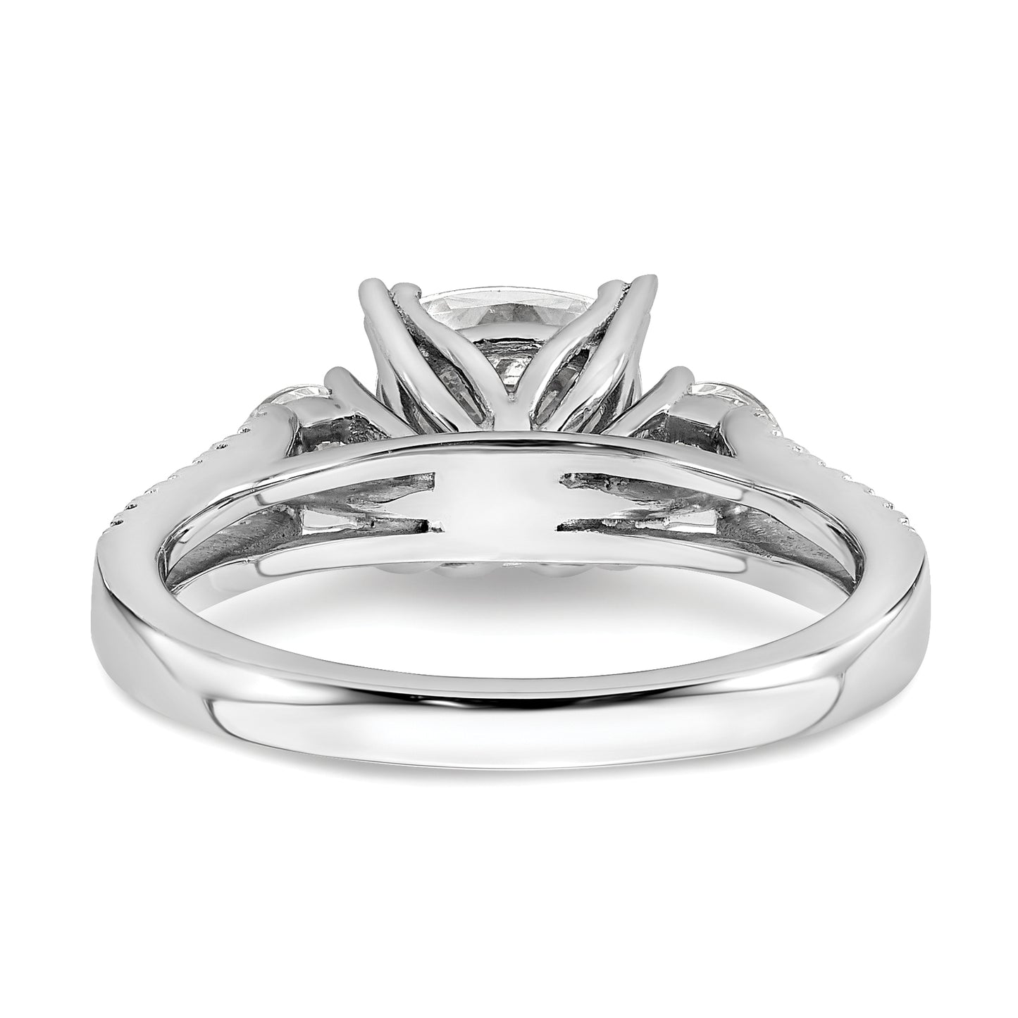 14K White Gold Lab Grown Diamond VS/SI FGH Engagement Ring