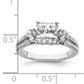 14K White Gold Lab Grown Diamond VS/SI FGH Engagement Ring