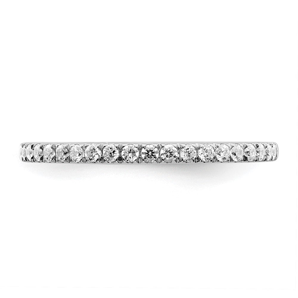 14k White Gold 1/4 Ct. Lab Grown Diamond VS/SI+ G+ Complete Wedding Band