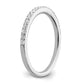 14k White Gold 1/4 Ct. Lab Grown Diamond VS/SI+ G+ Complete Wedding Band