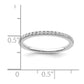 14k White Gold 1/4 Ct. Lab Grown Diamond VS/SI+ G+ Complete Wedding Band