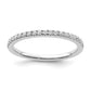 14k White Gold 1/4 Ct. Lab Grown Diamond VS/SI+ G+ Complete Wedding Band