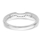 14K White Gold Lab Grown Diamond VS/SI+ G+ Wedding Band Ring