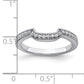 14K White Gold Lab Grown Diamond VS/SI+ G+ Wedding Band Ring