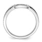 14K White Gold Lab Grown Diamond VS/SI+ G+ Wedding Band Ring