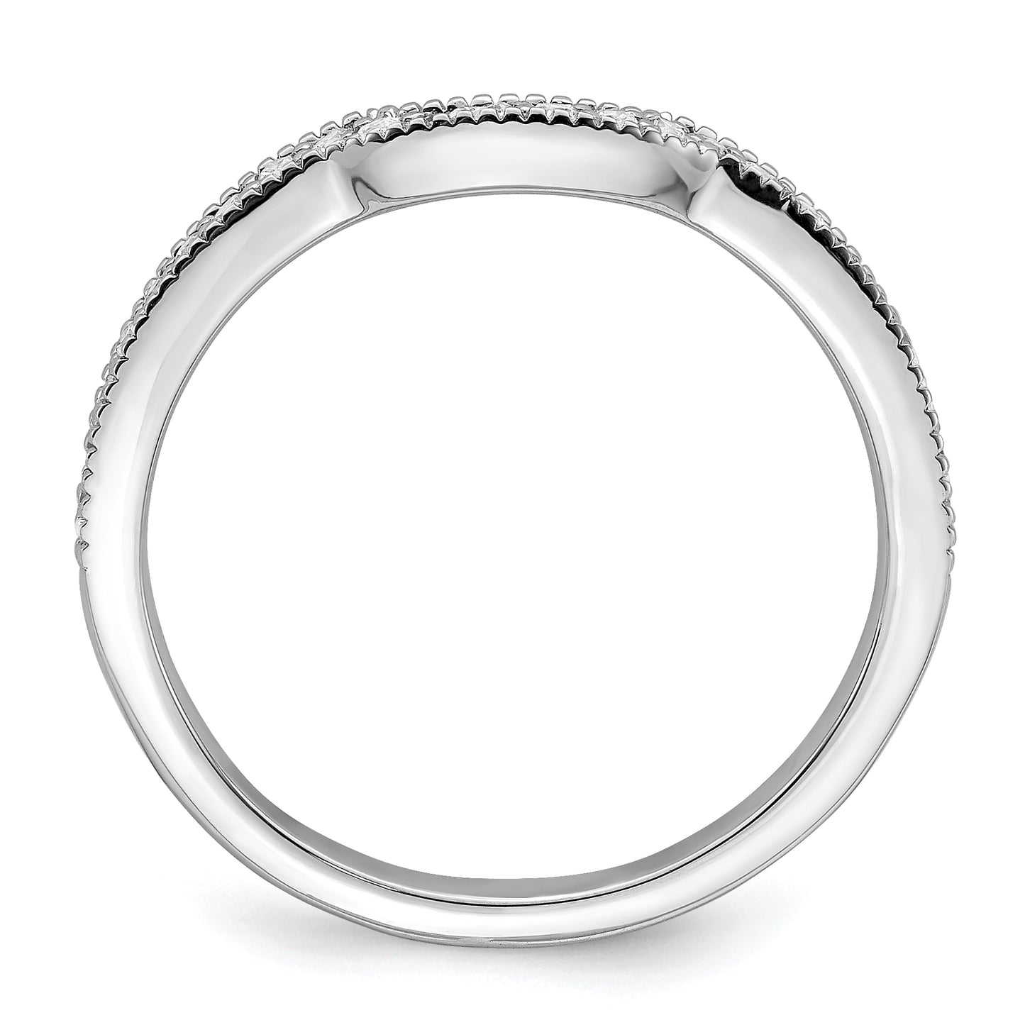 14K White Gold Lab Grown Diamond VS/SI+ G+ Wedding Band Ring