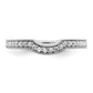 14K White Gold Lab Grown Diamond VS/SI+ G+ Wedding Band Ring