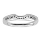 14K White Gold Lab Grown Diamond VS/SI+ G+ Wedding Band Ring