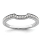 14K White Gold Lab Grown Diamond VS/SI+ G+ Wedding Band Ring